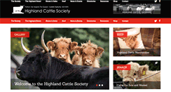 Desktop Screenshot of highlandcattlesociety.com