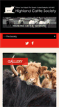 Mobile Screenshot of highlandcattlesociety.com