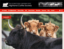 Tablet Screenshot of highlandcattlesociety.com